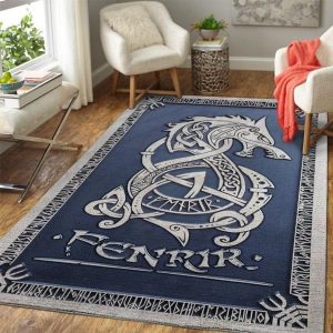 Viking Fenrir Rug Bohemian Style Area Rug Living Room Rug Room Decor Rug