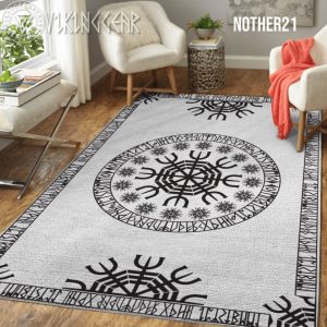 Viking Gear Rug Bohemian Style Area Rug Living Room Rug Home Decor Rug