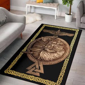 Viking Norse Area Rug Bohemian Style Area Rug Living Room Rug Home Decor Rug