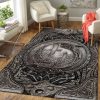 Viking Raven Area Rug Bohemian Style Area Rug Living Room Rug Room Decor Rug