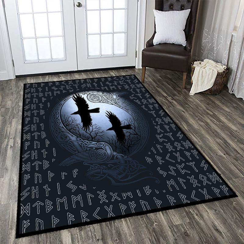 Viking Ravens Rectangle Jk20824 Rug Carpet Area Rug For Living Room Bedroom Rug Home Decor Viking Ravens Rectangle Jk20824 Rug Carpet Area Rug For Living Room Bedroom Rug Home Decor
