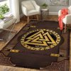Viking Valknut Area Rug Bohemian Style Area Rug Living Room Rug Room Decor Rug