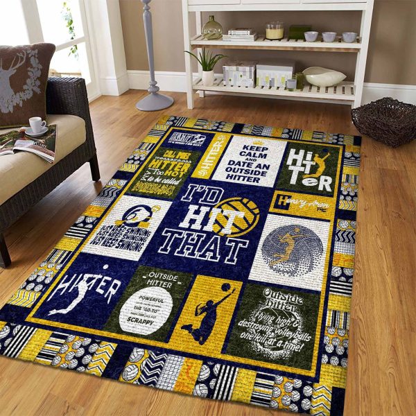 Volleyball Hitter Pb18626 Rug Carpet Area Rug For Living Room Bedroom Rug Home Decor