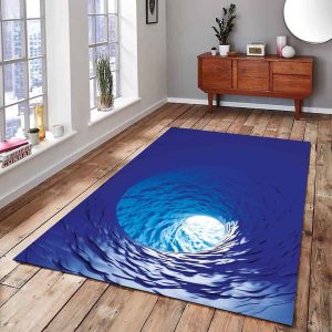 Vortex Illusion Area Rug Bedroom Rug
