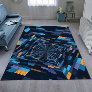Vortex Illusion Rug Carpet Bedroom Rug