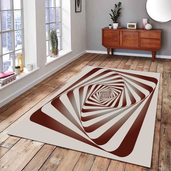 Vortex Illusion Rug Carpet Living Room Rug