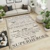 We Do Superheroes Area Rug – Home Decor – Bedroom Living Room Decor