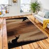 Whitetail Horizons Area Rug Rustic Cabin & Lodge Area Rug Room Decor Rug
