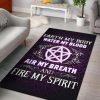 Wicca Earth Water Air Fire Area Rug Living Room Rug