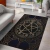 Wicca Pentacle Area Rug Living Room Rug