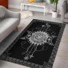 Wicca Triple Moon Area Rug Living Room Rug