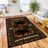 Wilderness Stream Rug Rustic Cabin & Lodge Area Rug Bedroom Rug