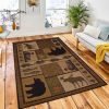 Winnipeg Pines Area Rug Rustic Cabin & Lodge Area Rug Bedroom Rug