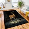 Winter Shadows Cabin Area Rug Rustic Cabin & Lodge Area Rug Bedroom Rug