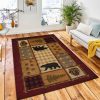 Woodland Montage Area Rug Rustic Cabin & Lodge Area Rug Bedroom Rug