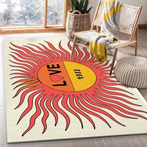 Ysl Vintage Love Poster Rug Fashion Brand Rug Christmas Gift Decor Area Rug For Living Room Bedroom Rug Home Decor