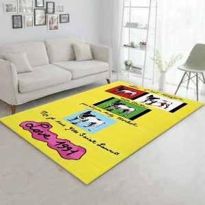 Ysl Vintage Love Poster Rug Living Room Rug Floor Decor Home Decor Area Rug For Living Room Bedroom Rug Home Decor